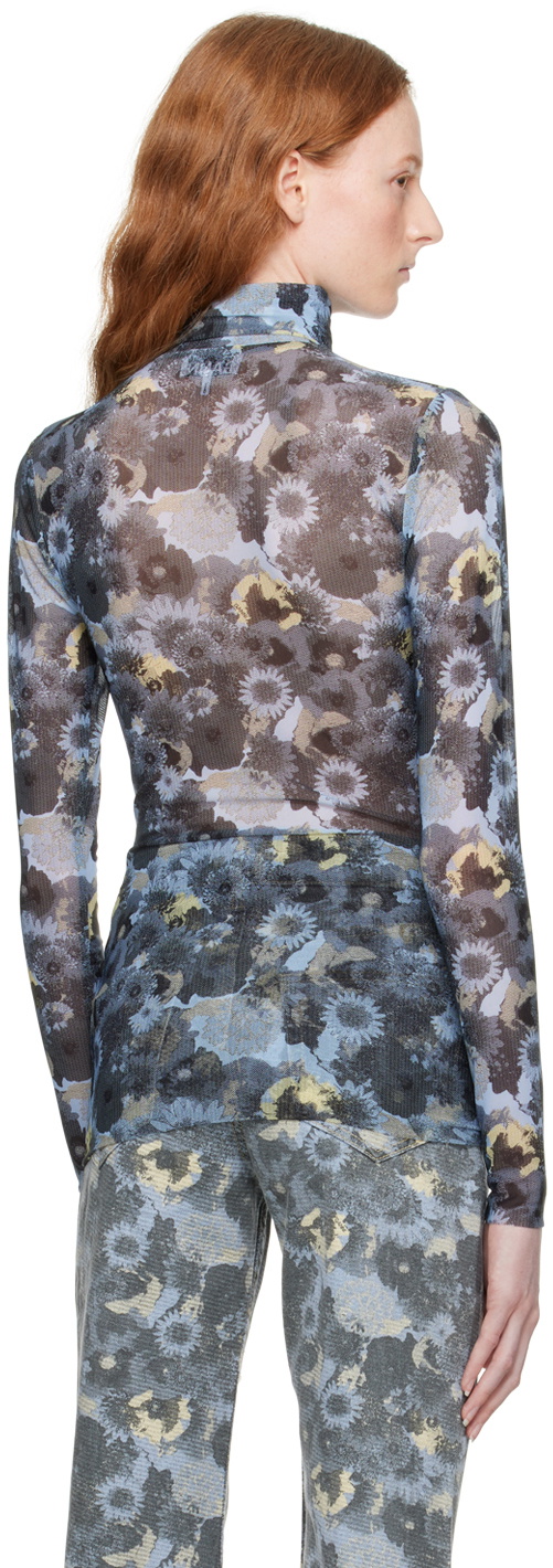 U.S. Grand Blue Nylon Turtleneck main image 1