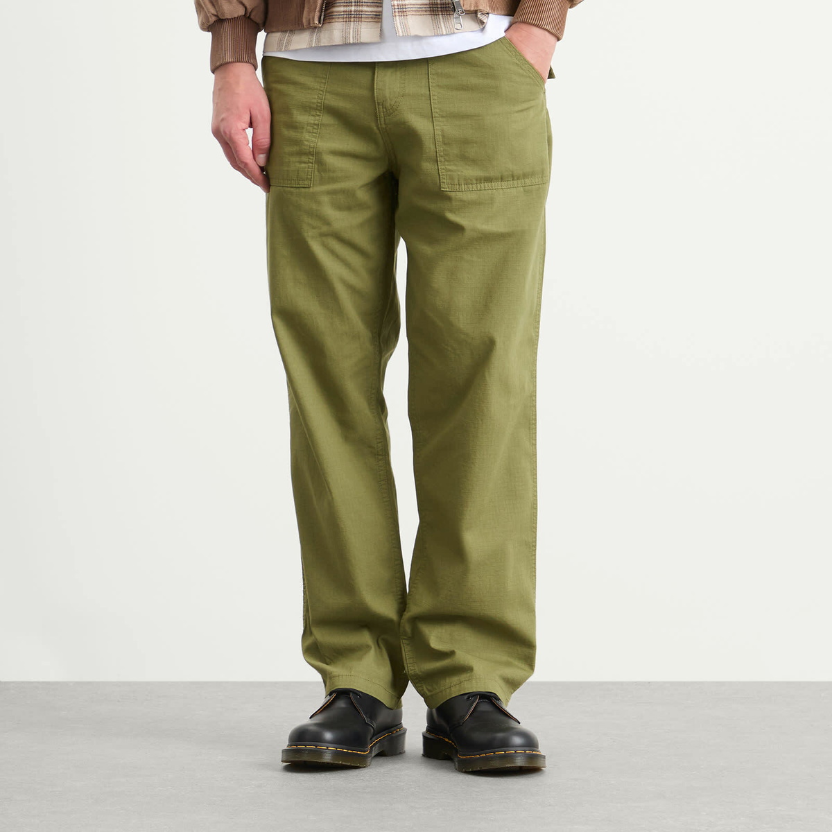Stan Ray Men's Fat Pant in Olive Ripstop