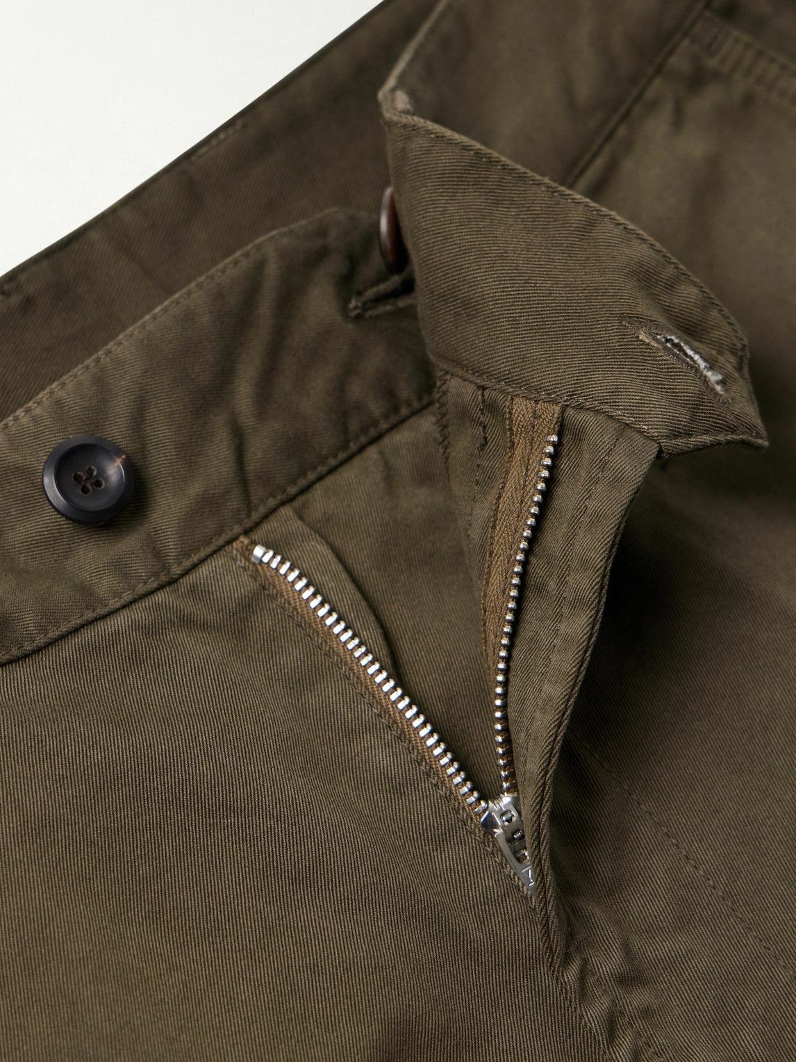 Drake's - HIM Straight-Leg Cotton-Twill Chinos - Green