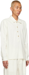 COMMAS Off-White Placket Artisan Shirt