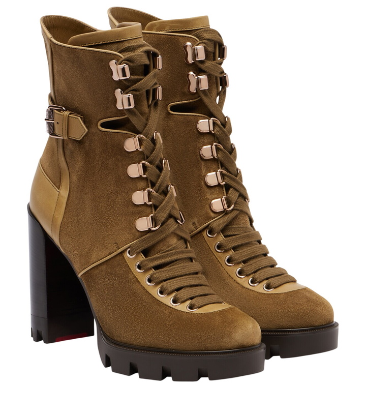 Photo: Christian Louboutin New Macademia 100 suede ankle boots