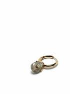 Pascale Monvoisin 9K Yellow Gold Orso Labradorite And Diamond Single Hoop Earring