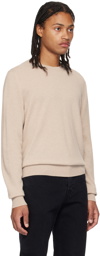 The Row Beige Benji Sweater