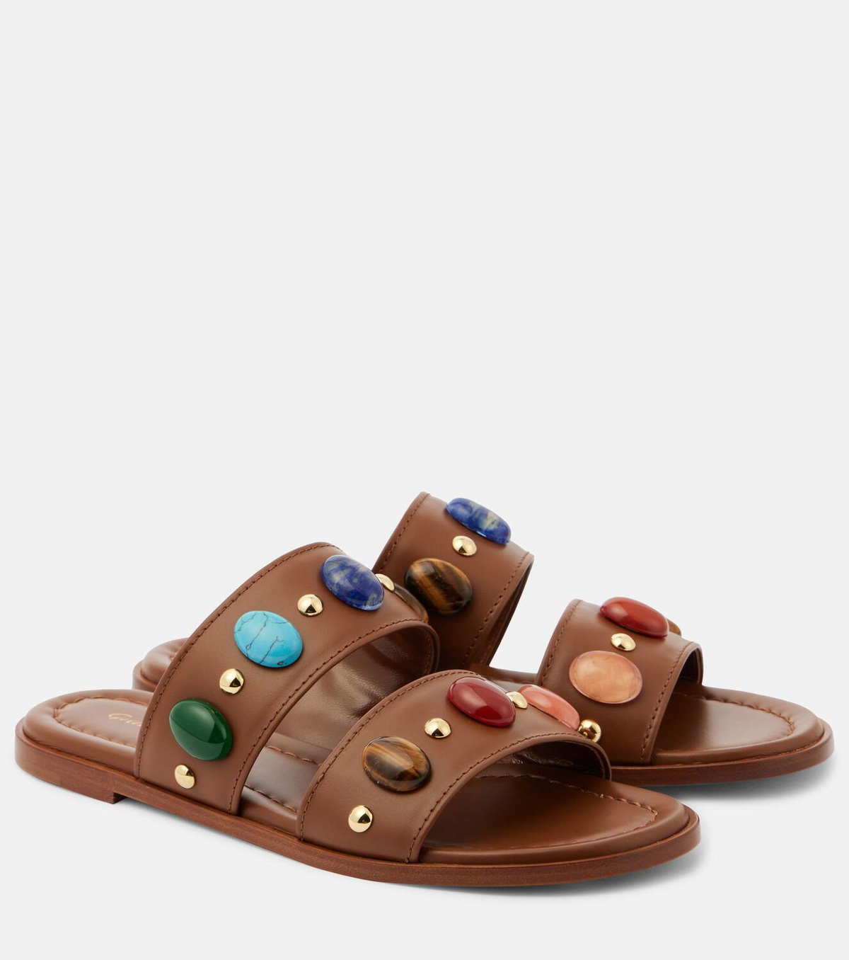 Gianvito Rossi Shanti embellished leather sandals Gianvito Rossi