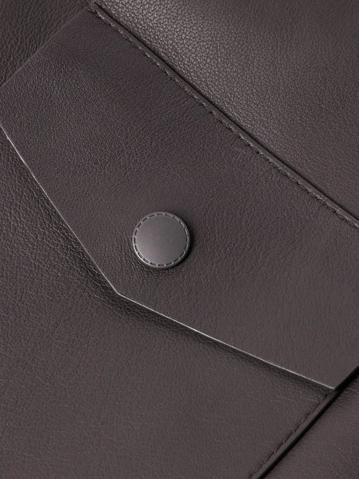 Canali - Leather Overshirt - Brown