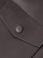 Canali - Leather Overshirt - Brown