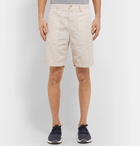 Brunello Cucinelli - Slim-Fit Linen and Cotton-Blend Shorts - Neutrals