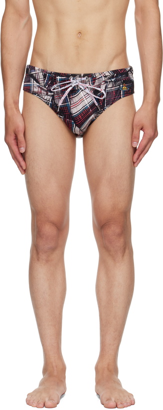 Photo: Vivienne Westwood Multicolor Draped Tarten Swim Briefs