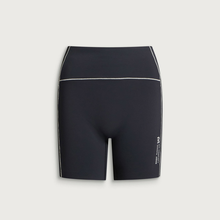 Photo: Bandit Women's 5” Next Gen Stamina Pop Stitch Compression Shorts in Anthracite/Plaster