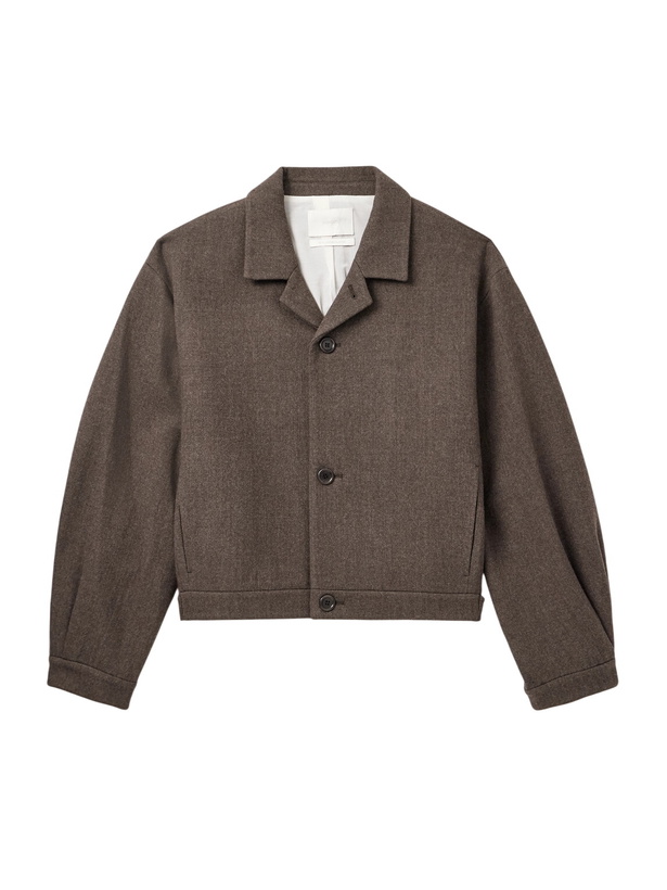 Photo: Amomento - Cropped Wool-Blend Jacket - Brown