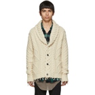 Alanui Off-White Fishermans Knitted Cardigan