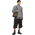 SC103 Khaki & Blue Record Messenger Bag