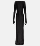 Vetements - Diva gloves jersey dress