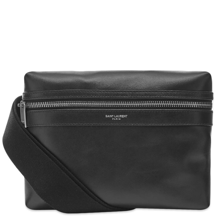 Photo: Saint Laurent City Pouch Leather Cross-Body Bag