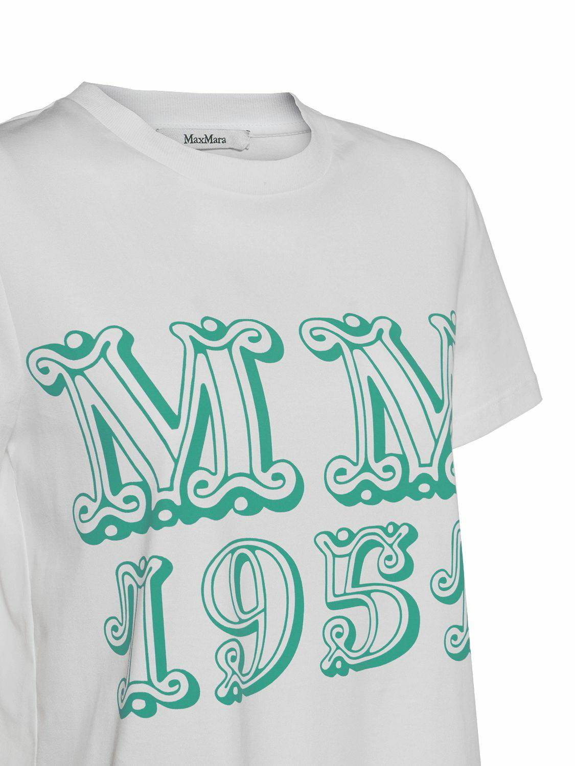 MAX MARA - Mincio Logo Printed Jersey T-shirt Max Mara