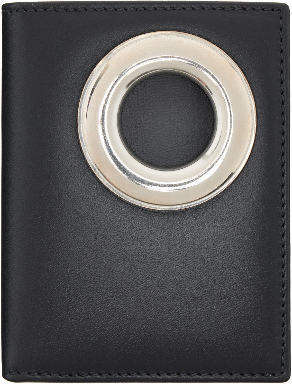 COMME des GARÇONS WALLETS Black Eyelet Wallet