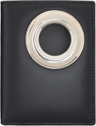 COMME des GARÇONS WALLETS Black Eyelet Wallet