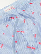 Derek Rose - Nelson Printed Cotton-Poplin Pyjama Shorts - Blue