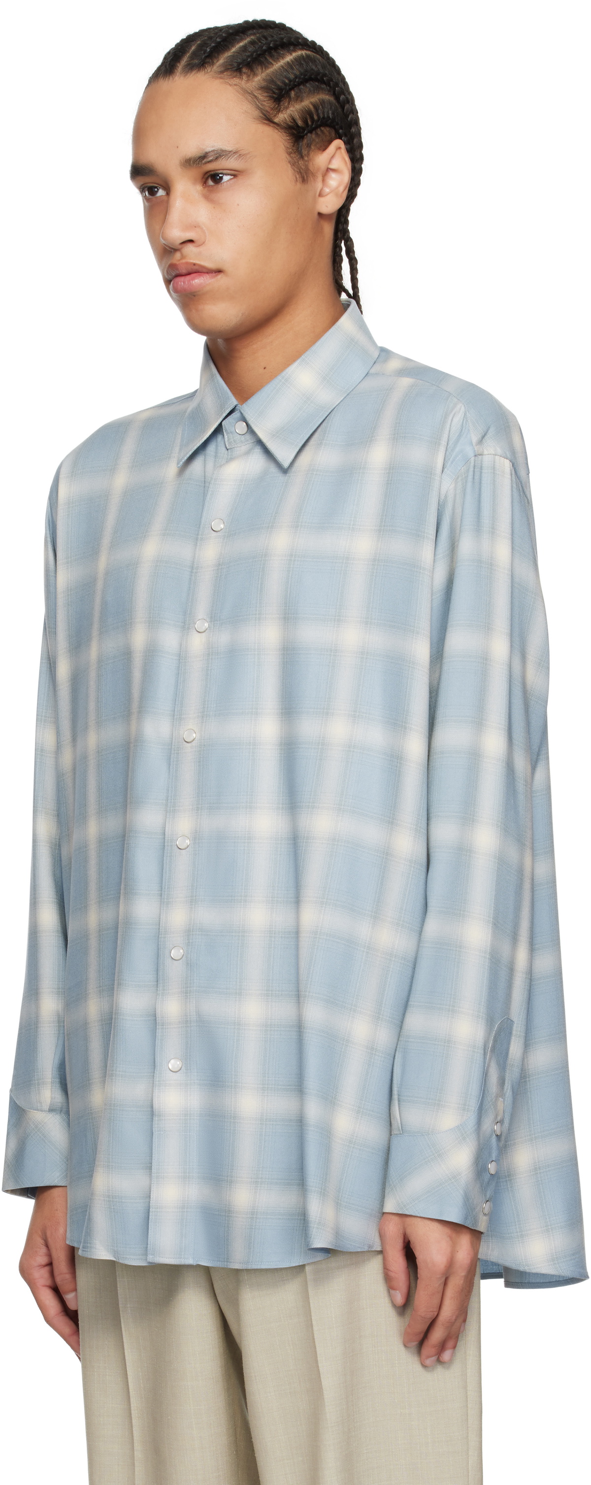 Carter Young Blue Hugo Rancher Shirt