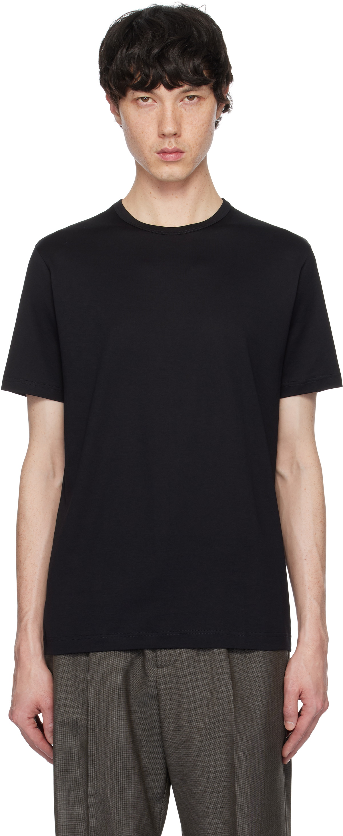 T-shirt Femme Sunspel Classique 100% Coton Noir - Taille L, Occasion En Parfait état