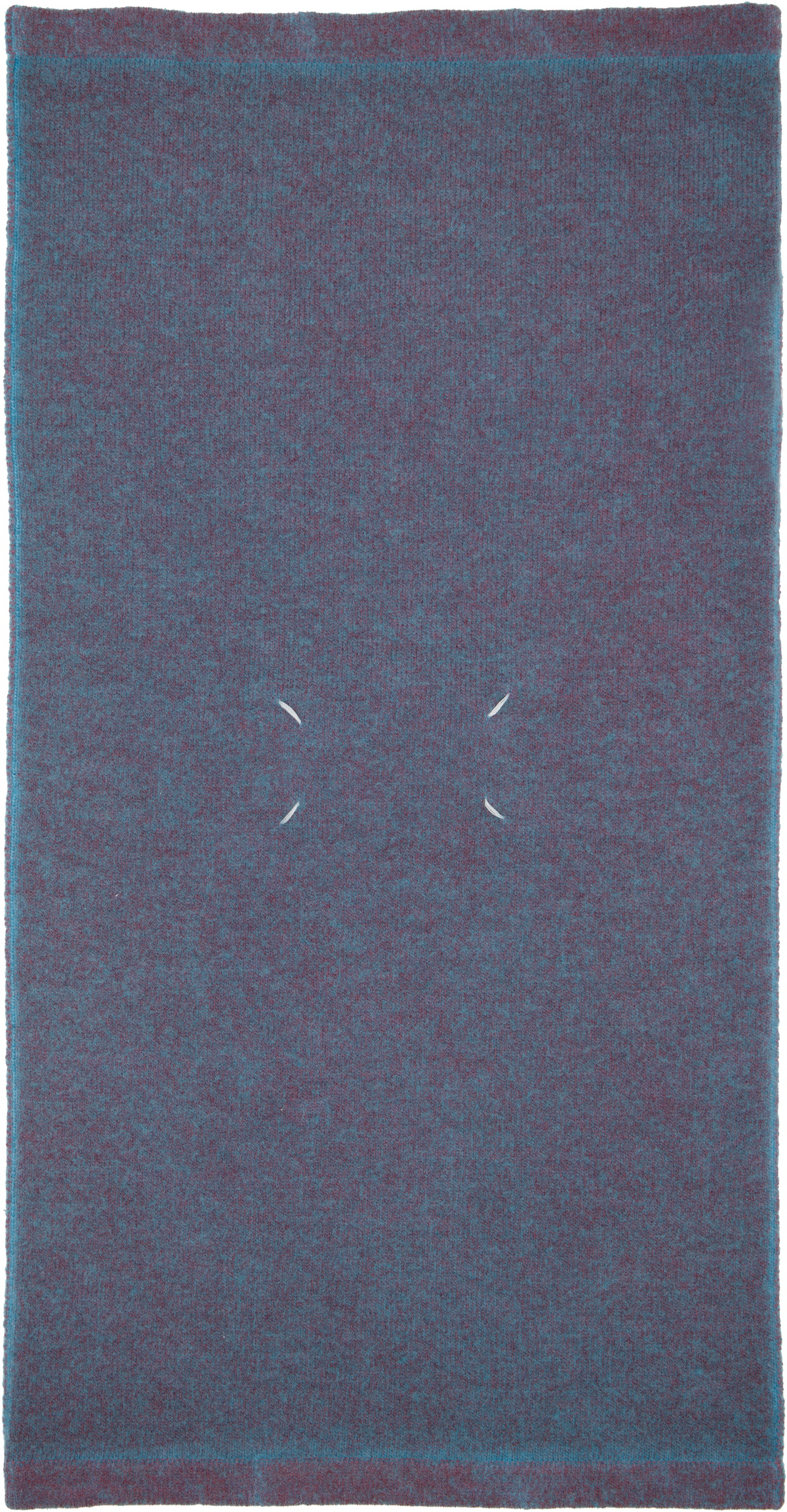 Maison Margiela Blue Knit Scarf