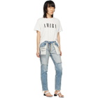 Unravel Blue Distressed Reversed Boyfriend Fit Jeans