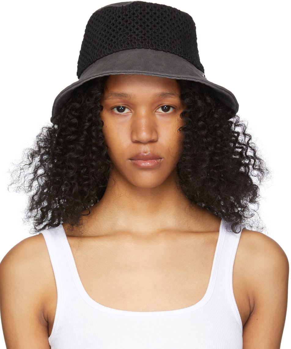 RAG & BONE Nando Mesh Bucket Hat in Black - Women’s One Size - NEW Rag & Bone Women main image 3