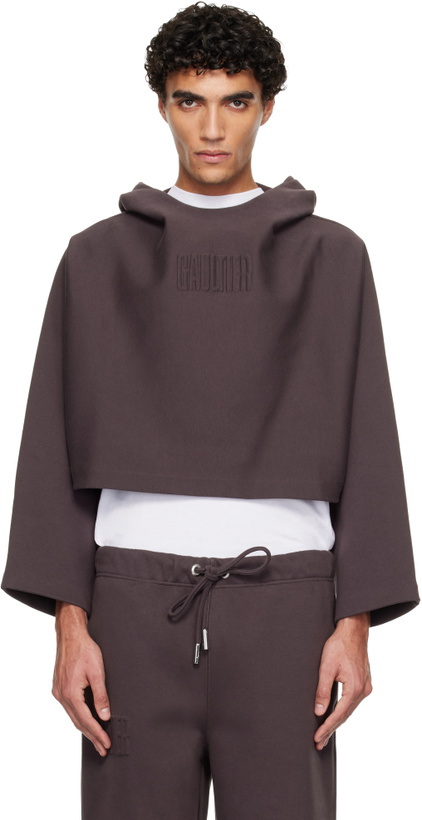 Photo: Jean Paul Gaultier Brown 'The Embossed Gaultier' Hoodie