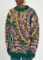 Etro Patterned Wool-blend Jumper Multi Print