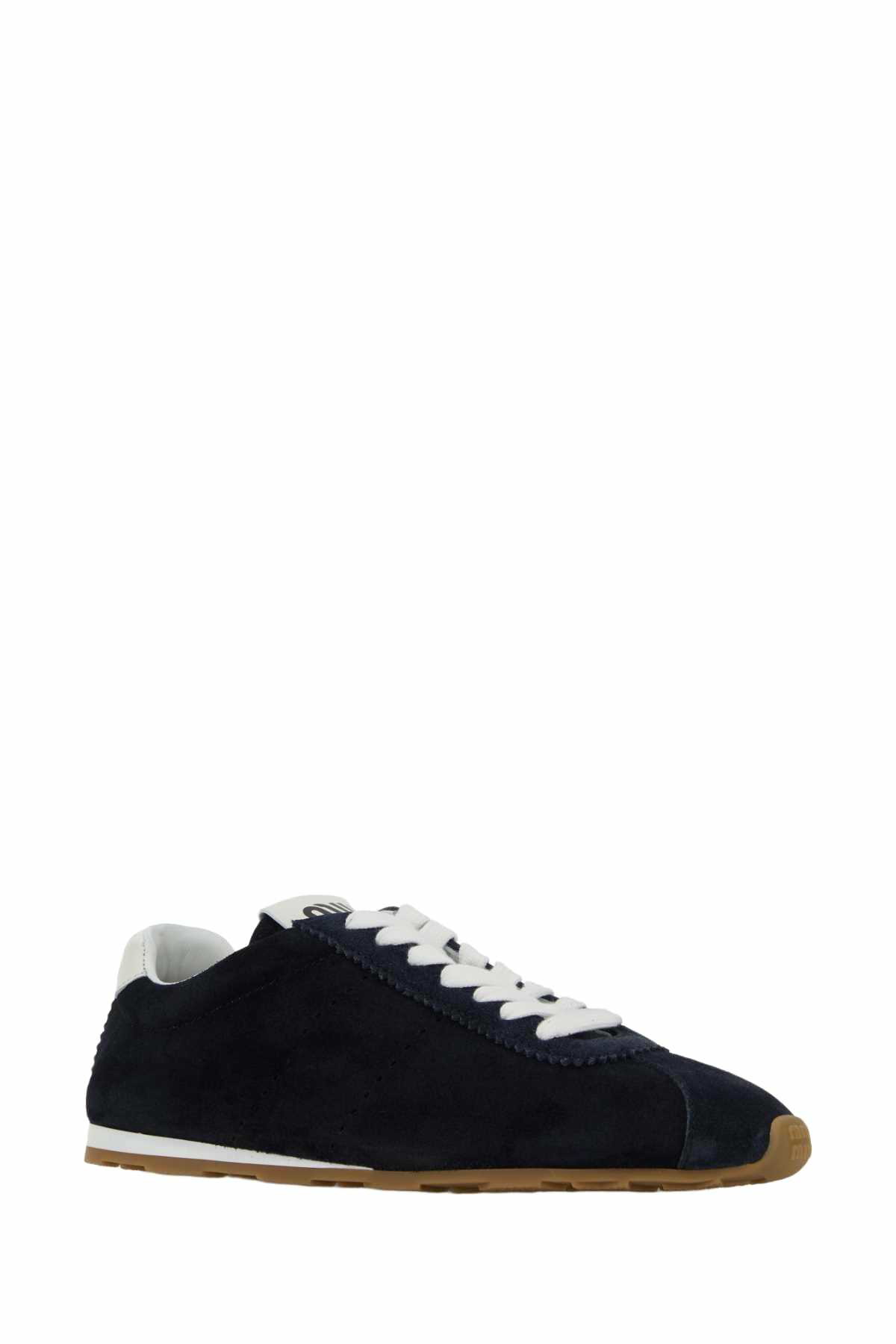 スニーカー MIUMIU NAVY BLUE SUEDE PLUME SNEAKERS Navy Plume Suede Sneakers | Miu Miu