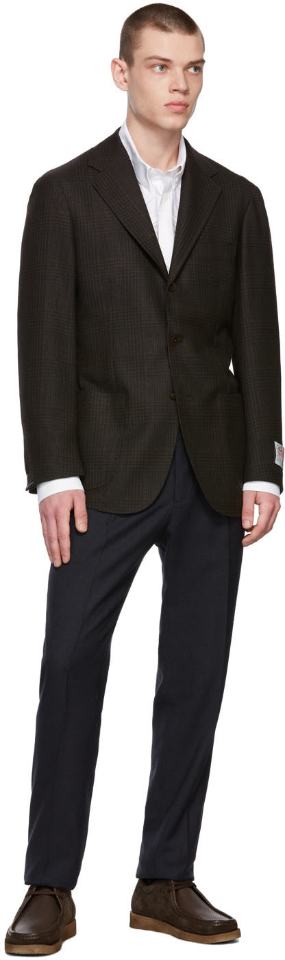 Ring Jacket Brown Prince Of Wales Blazer