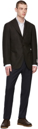 Ring Jacket Brown Prince Of Wales Blazer