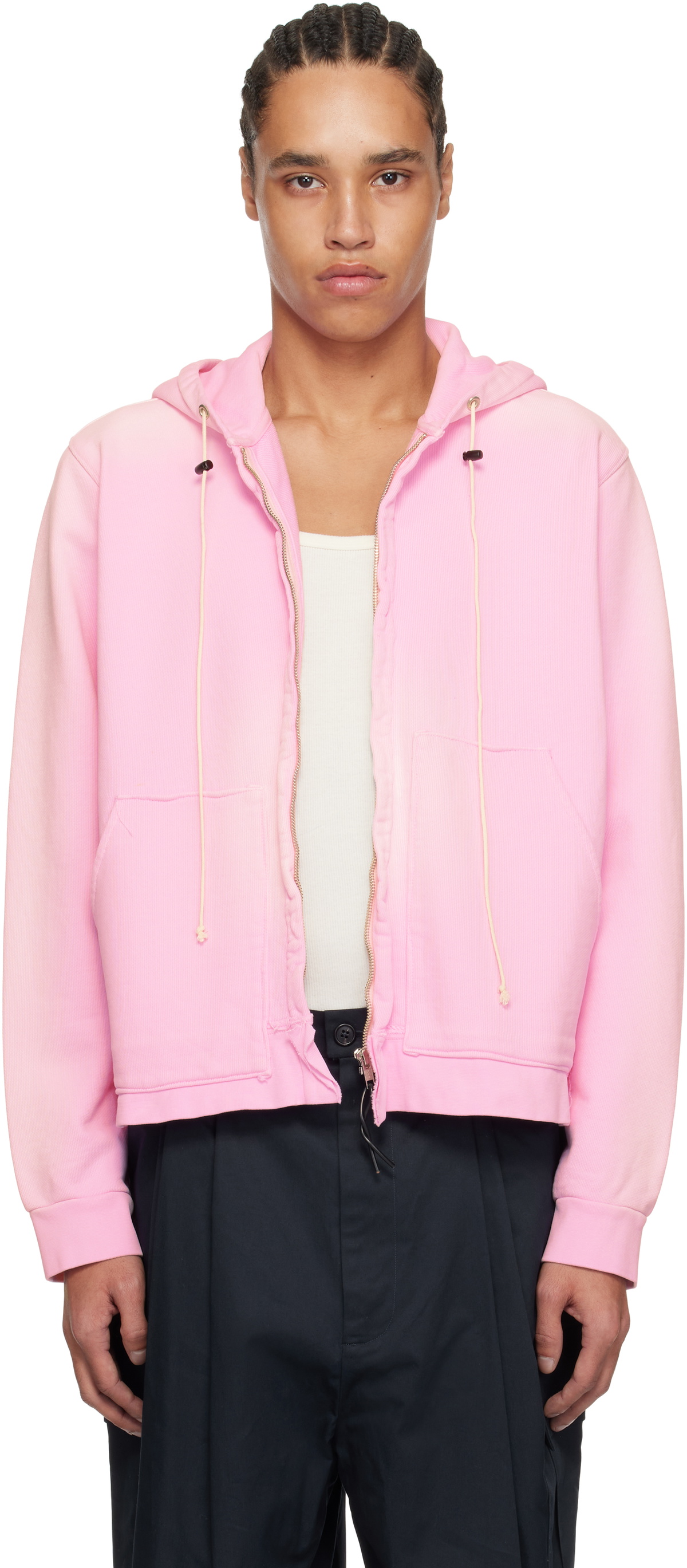 CAMIEL FORTGENS ZIP HOODIE ジップフーディー パーカー Camiel Fortgens Blue Zip Hoodie Camiel Fortgens