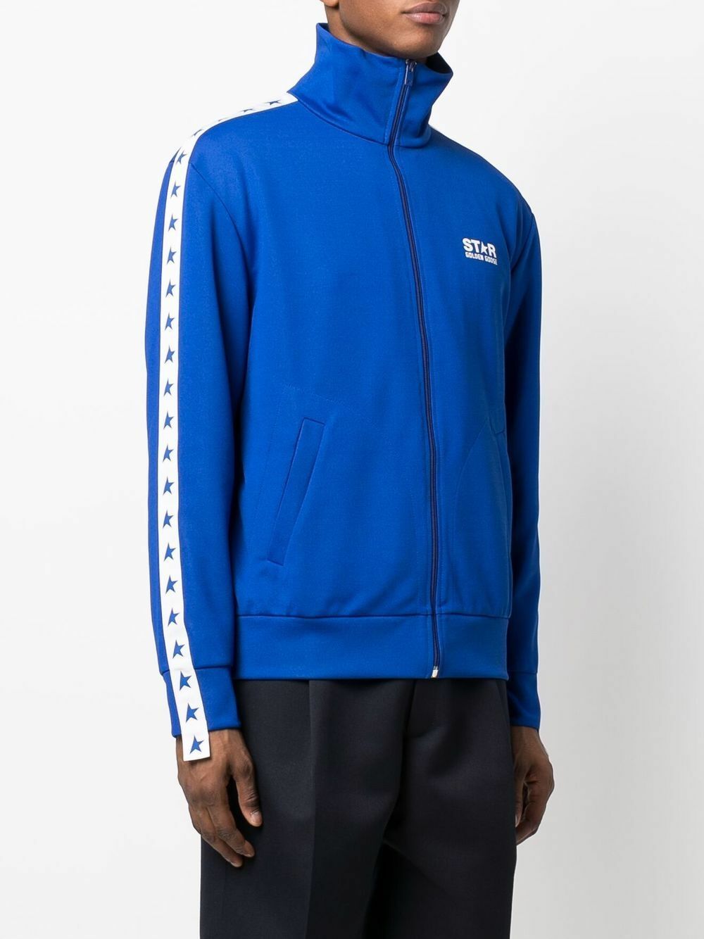 ジャケット Golden  ZIPPED DENISE TRACK JACKET GOLDEN GOOSE - Denise Logo Band Zipped Track Jacket Golden