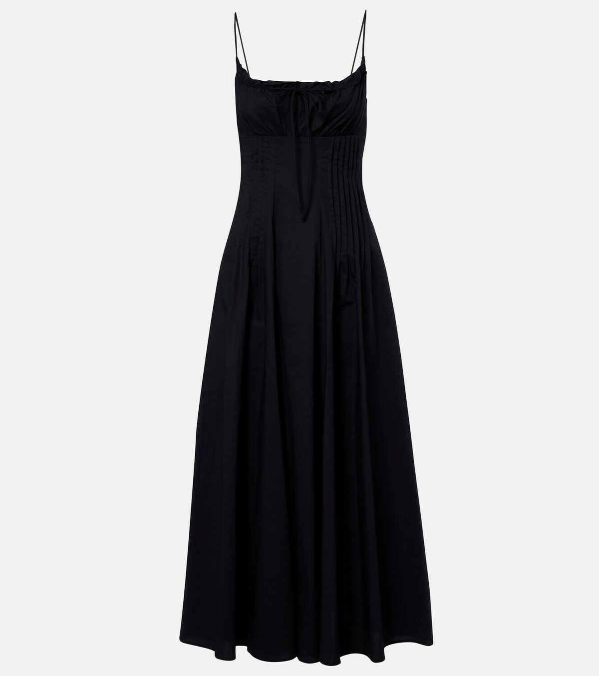 Staud Margi cotton poplin midi dress
