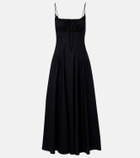 Staud Margi cotton poplin midi dress