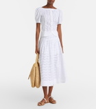 Polo Ralph Lauren Broderie anglaise cotton midi skirt