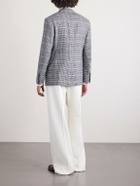 TOM FORD - Houndstooth Wool-Blend Blazer - Black