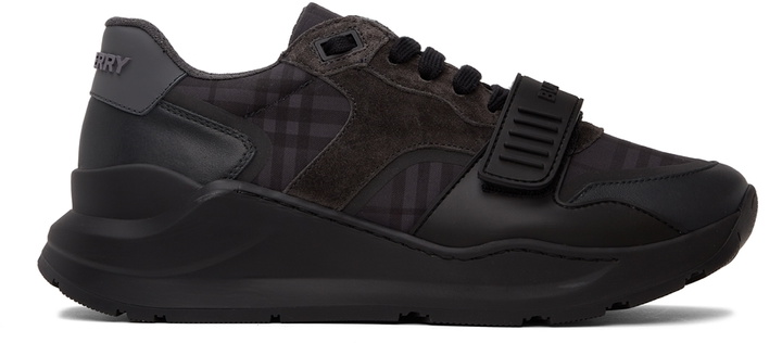 Photo: Burberry Grey Vintage Check Sneakers