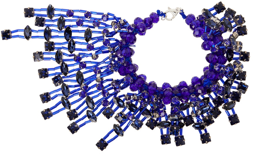 SHUTING QIU Blue Crystal Bracelet