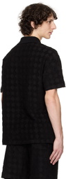 AMIRI Black MA Quad Toweling Polo