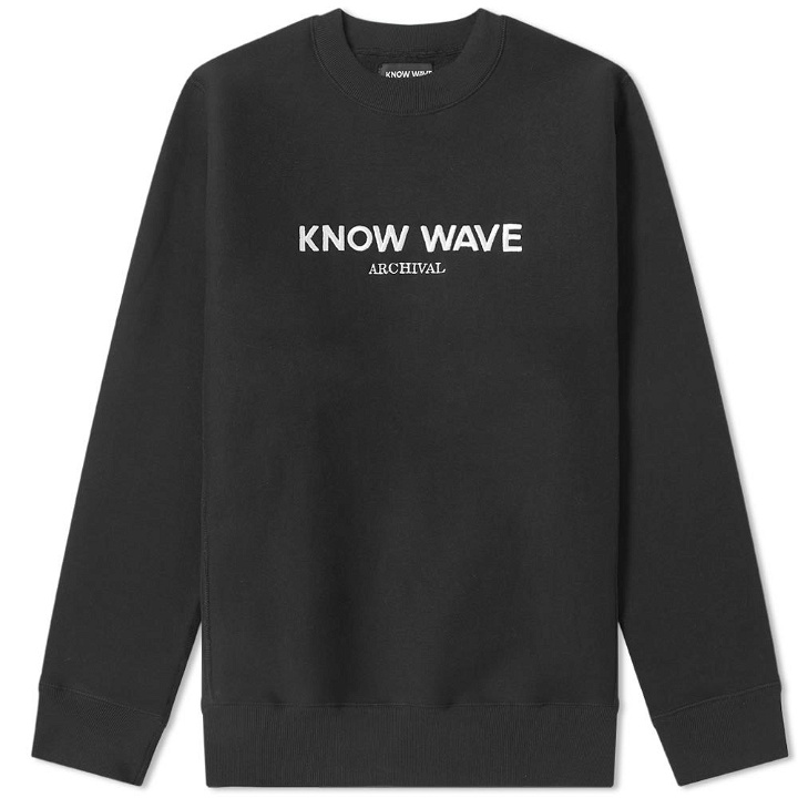 Photo: Know Wave Archival Crew Sweat Black