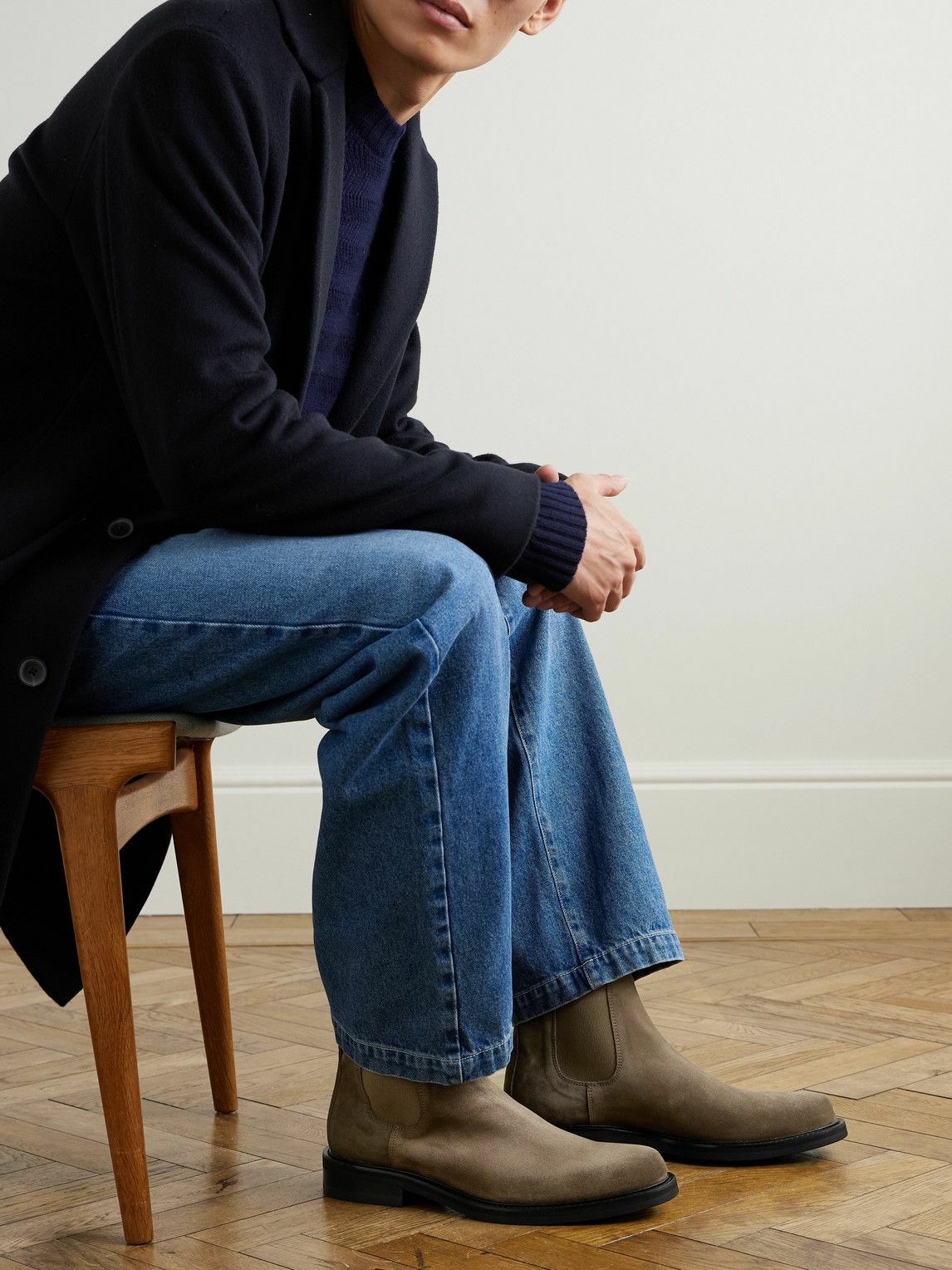 Mr P. - Ollie Suede Chelsea Boots - Brown