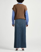 Mother Womens Denim skirt in Blue