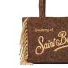 MC2 Saint Barth Vanity Blanket Brown Shoulder Bag With Fringes