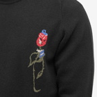 Soulland Men's Esrum Flower Crew Knit in Black