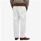 Gucci Men's Cotton Trousers in Stamp White/Mix