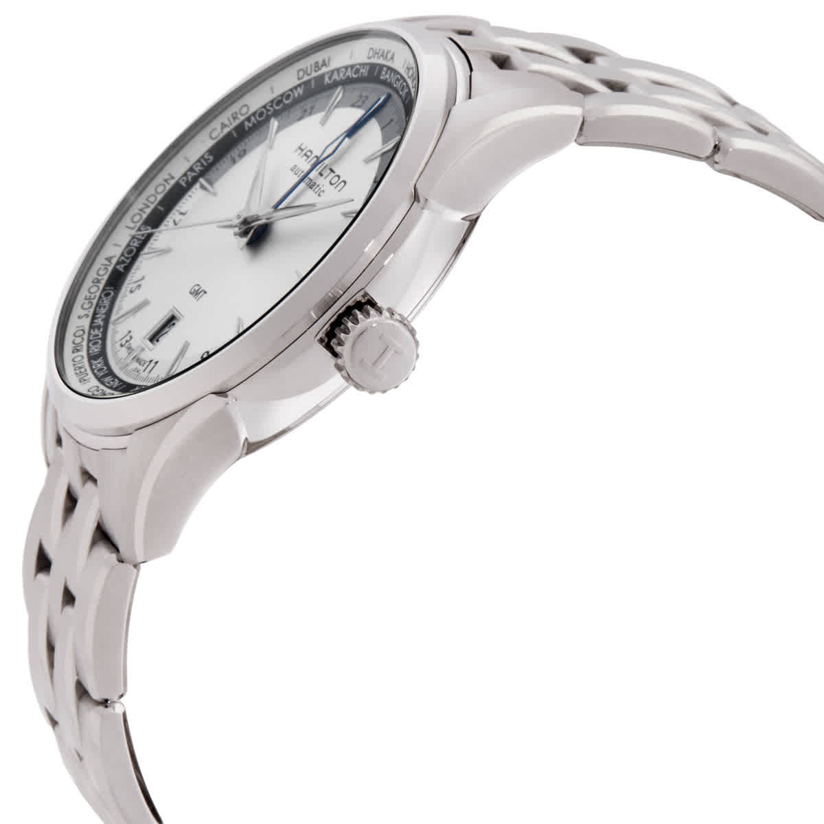 Hamilton Jazzmaster GMT Automatic Silver Dial Mens Watch H32605151