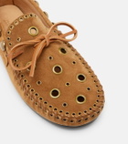 Isabel Marant Fitza studded suede loafers