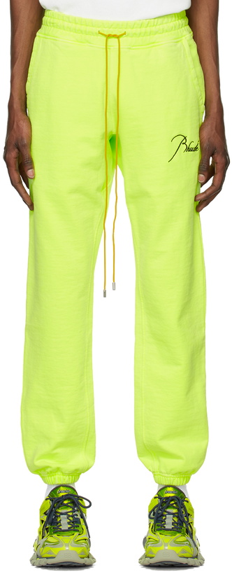 Photo: Rhude Green Terry Lounge Pants